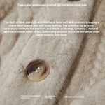 Women Fur Cardigan Thickened Long2025Spring And Autumn V-neck Jacket Female Loose Simple Leisure With Buttons Faux Fur Mink Coat RT220