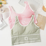 Bras For Women Sports Fitness Seamless Bra Tops Full Coverage Female Removable Wireless Bralette Breathable Bra RT220