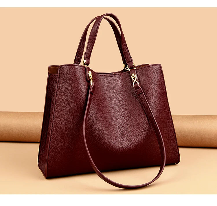 Genuine Brand Luxury Designer Women Bags High Quality Leather Shoulder Crossbody Messenger Tote Bag Large Handbag Purses RT220