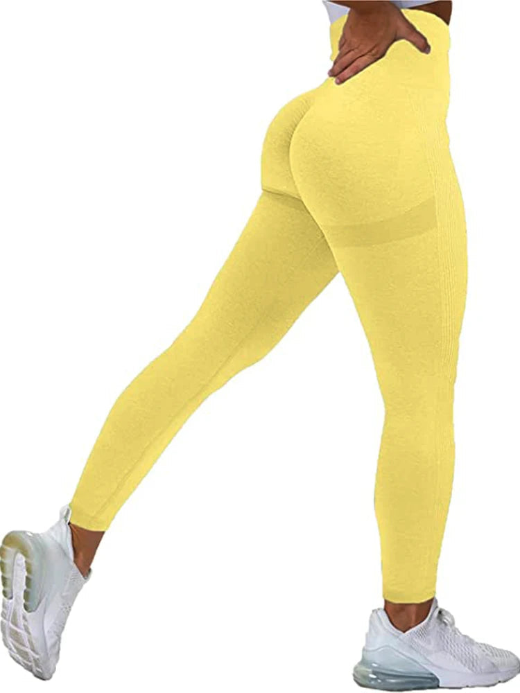 Women Seamless Workout Leggings High Waist Push Up Leggings Ladies Sexy Gym Legging Fashion Black Sports Leggings RT220