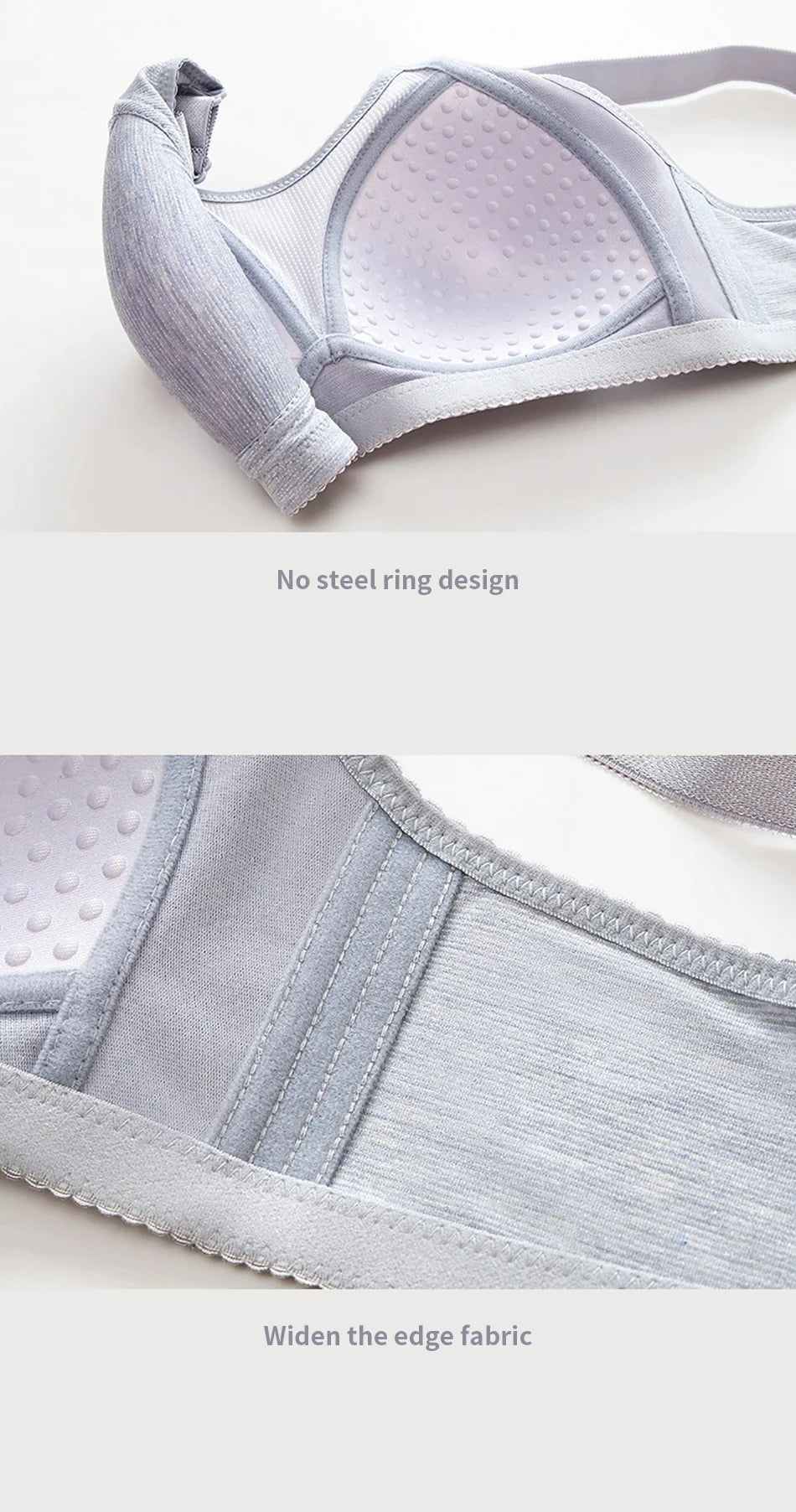 Bra for Women Comfortable Non-slip Push-up Sports Bra with Wide Shoulder Straps Chest Pad for Women Breathable lingerie RT220