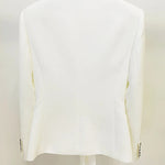 HIGH STREET Newest 2024 Designer Runway Suit Set Women's Lacing Belt Blazer Pleated Zip Pants Set 2pcs Set RT220