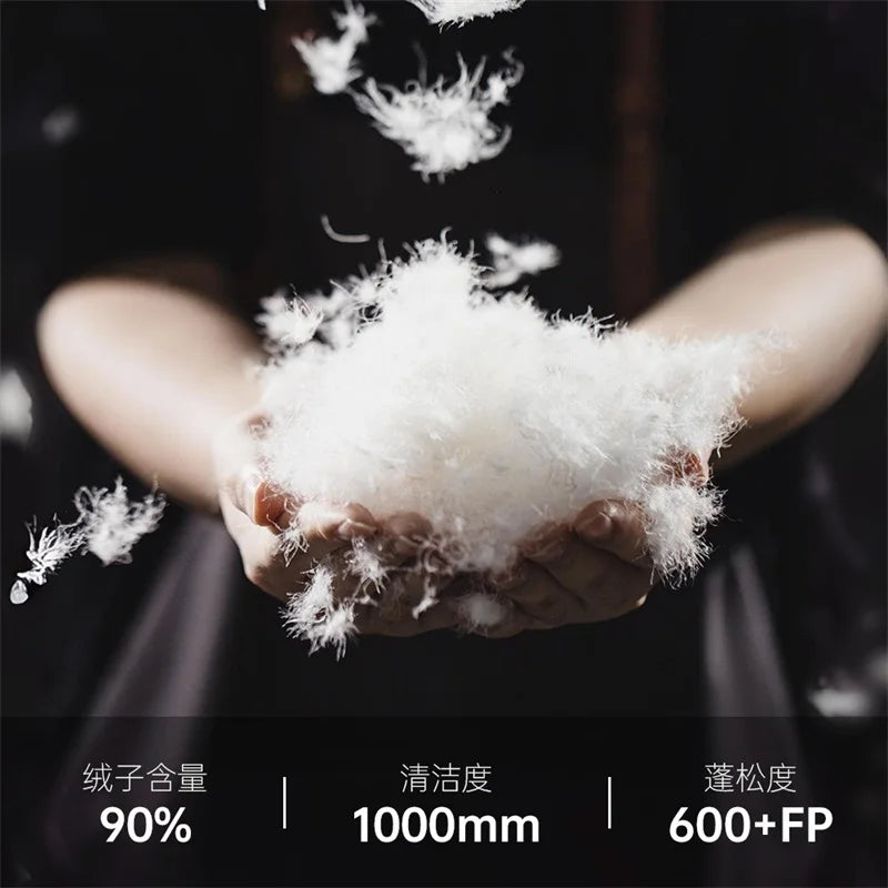 Maden Women Down Jacket Autumn Winter 90% White Duck Down Thickened and Warm Stand Collar Outerwear Coat Windproof Jacket RT220