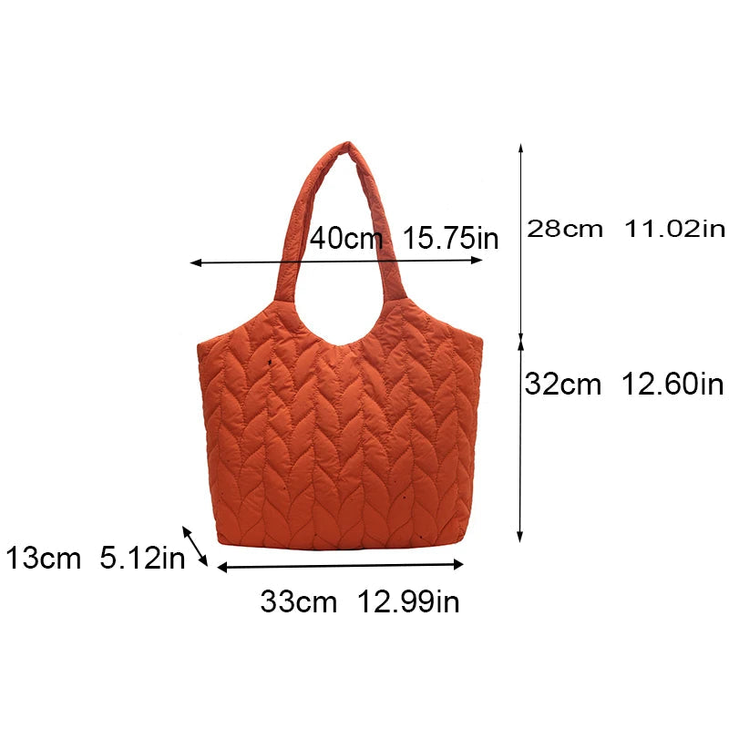 Lingge Embroidered Thread Women's Bag New Small Design Sense Handbag Simple And Large Capacity Shoulder Fabric Bag RT220