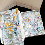 Honey Peach Print Lace Korean Ins Style Pajamas Women Y2k Three-piece Set Classy Sweet Cute Lady Lounge 2024 New Spring Homewear RT220