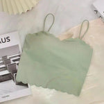 2024 Fashion Summer Sexy Sports Bras for Women Push Up Lingerie Ice Silk Seamless Word Sling Female Tube Top White Top Tanks RT220