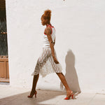 Xingqing 2024 Lace Skirt Women White See Through Floral Lace Low Waist Midi Skirts y2k Aesthetic Fairycore Beach Skirt Clubwear RT220