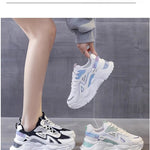 2025 Sneakers Women Platform Flat Shoes Woman Shoes Green Casual Trainers Ladies Chunky Sneakers Women Shoes RT220