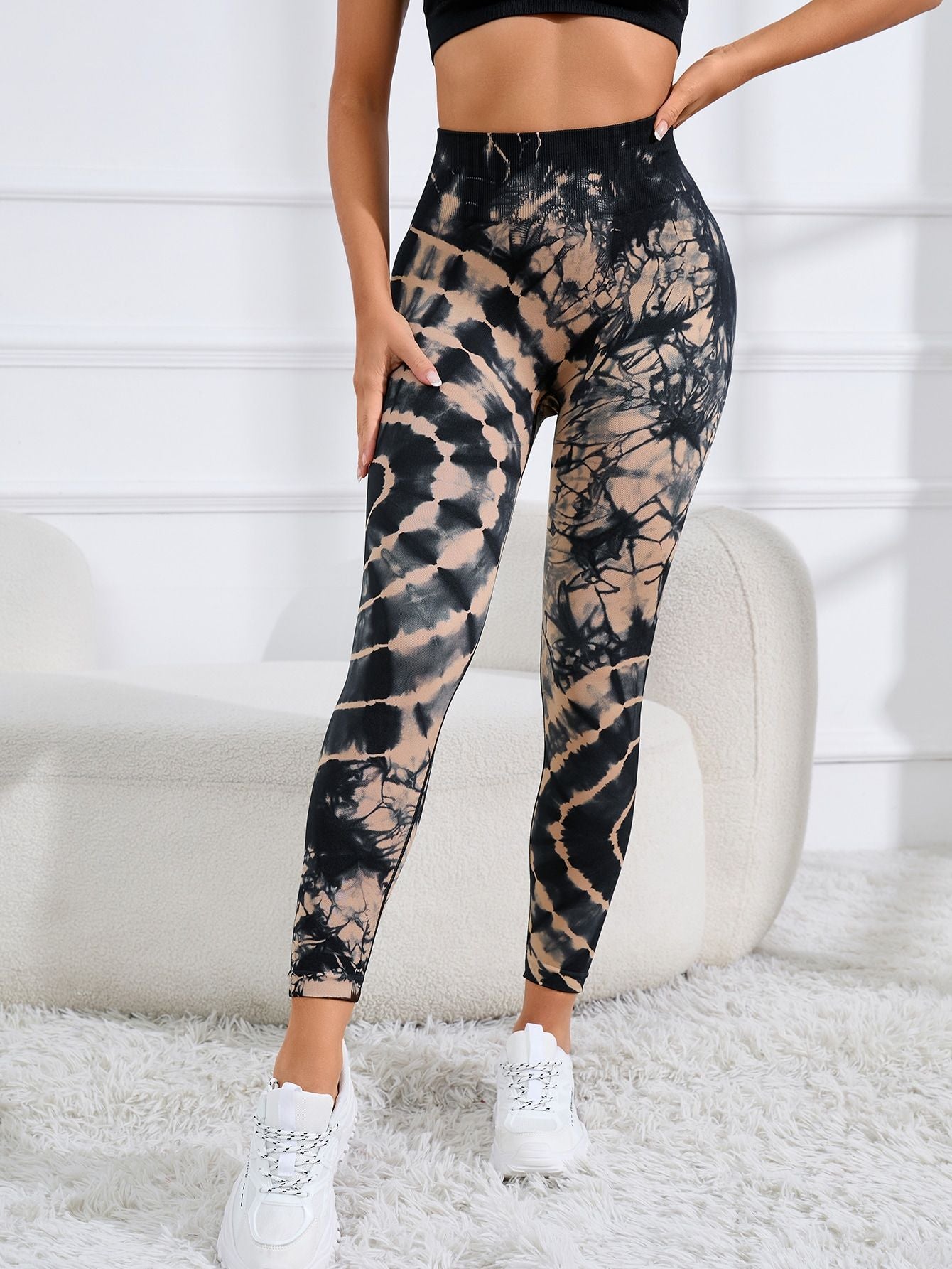 Women Print  Seamless Pants Leopard High Waist Leggings Thin Fitness Pant Push Up Legging Sports Pants Gym Workout Tights RT220