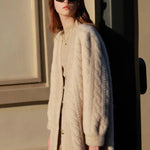 Women Fur Cardigan Thickened Long 2024Autumn Winter V-neck Jacket Female Loose Simple Leisure With Buttons Casual Faux Fur Coat RT220