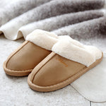 Winter Women Slippers Furry Home Floor Shoes Warm Indoor Slides Men Bedroom Slippers Plush Couples Footwear Soft Non-slip Shoes RT220