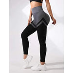 Seamless Stripes Leggings High Waist Butt Lift Leggings Women High Elastic Fitness Fashion Sports Pants Gym Cycling Yoga Tights RT220