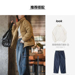 Maden Women Down Jacket Autumn Winter 90% White Duck Down Thickened and Warm Stand Collar Outerwear Coat Windproof Jacket RT220