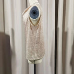 Women Top Shiny Glitter Sequin Sleeveless T-shirt Vest Tank Tops Fashion Sexy Camis New Cocktail Party Clubwear Evening T-shirts RT220