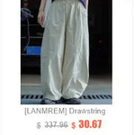 [LANMREM] Pleated Wool Shorts For Women High Waist Straight Office Lady Loose Clothing Korean Style 2025 Summer New 26D8692 RT220