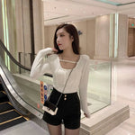 Plus Velvet Thicker Shorts Women Korean Style All-match Sexy Kpop High Waist Autumn Winter Club Streetwear Fashion Solid Buttons RT220