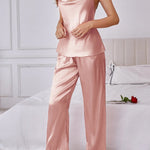 Two Piece Strap Jumpsuit Set Breathable Versatile Multi Color Options Comfortable Skin Friendly Outerwear Layering Two Piece Set RT220