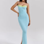 Mesh Lace Spaghetti Strap Sexy Dress Women 2024 Elegant Evening Summer Dress Backless Party Long Midi Dress Vestidos RT220