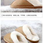Winter Women Slippers Furry Home Floor Shoes Warm Indoor Slides Men Bedroom Slippers Plush Couples Footwear Soft Non-slip Shoes RT220