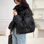 Women Leather Down Jacket Winter 2025 High End Genuine Sheepskin Down Coat Outdoor Thicked Warm Short Puffer Jacket Streetwear RT220