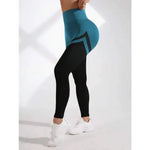 Seamless Stripes Leggings High Waist Butt Lift Leggings Women High Elastic Fitness Fashion Sports Pants Gym Cycling Yoga Tights RT220