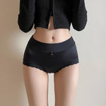 Silk Panties Nice Briefs Soft Underwear Women's Mid rise Elegance Girls Sexy Lingerie RT220