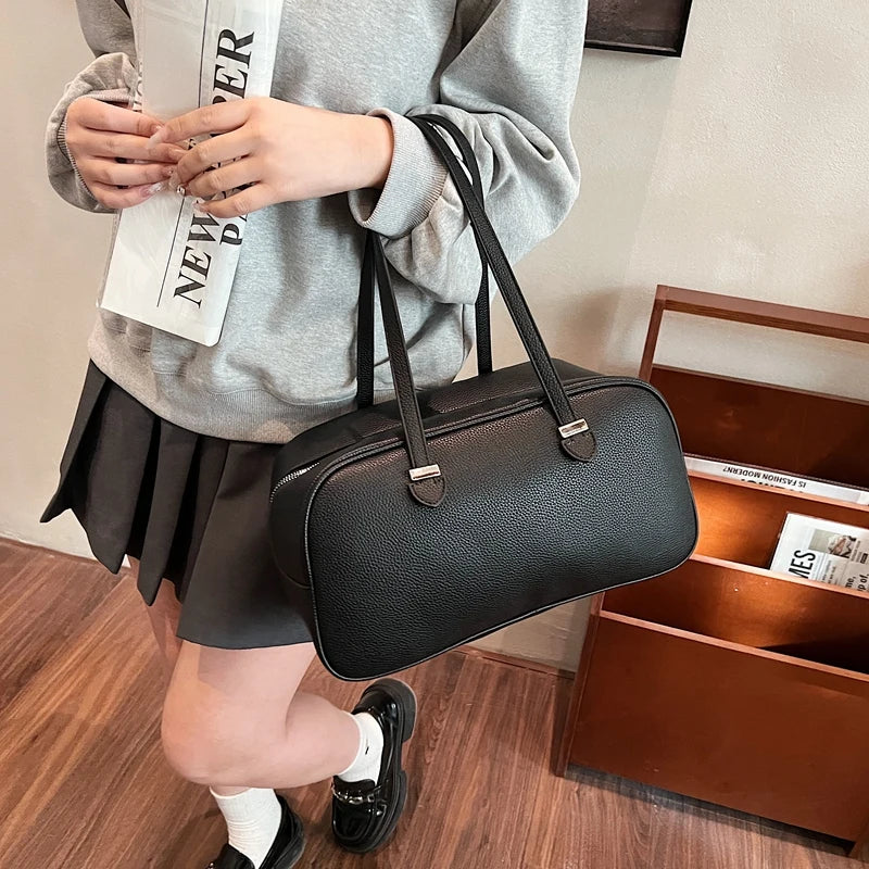 LEFTSIDE Fashion Retro Women Pillow Handbags and Purses 2025 Spring Luxury Leather Tote Bags Trend Females Shoulder Bags RT220