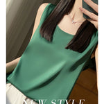 Women Tops Solid Spring Summer Casual Crop Tops Sexy O-neck Tank Tops Office Lady Pink White Top 2024 Fashion Korean Tank Top RT220