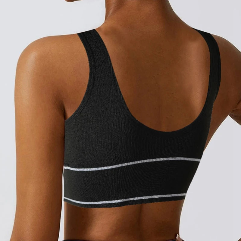 Bras For Women Sports Fitness Seamless Bra Tops Full Coverage Female Removable Wireless Bralette Breathable Bra RT220