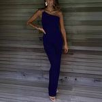 2024 Summer Europe and The United States Sexy Women's Solid Color Nightclub Jumpsuit Casual Pants RT220
