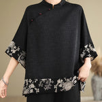 Oversized Summer Pullover T-Shirt Tops Women Print Patchwork Fashion Casual Loose Pleated Ladies Blouses Short Sleeve Woman Tops RT220