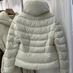 Winter New Down Coats Puffer Jacket Women Simple Casual Elegant Outerwears Stand-up Collar Thick Slim Warm Short Down Jackets RT220