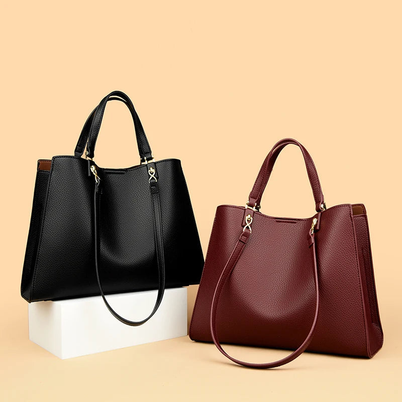 Genuine Brand Luxury Designer Women Bags High Quality Leather Shoulder Crossbody Messenger Tote Bag Large Handbag Purses RT220