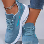 Spring new women's sports shoes, fashionable, breathable, lightweight, non-slip, wear-resistant, casual sports shoes, flat shoes RT220