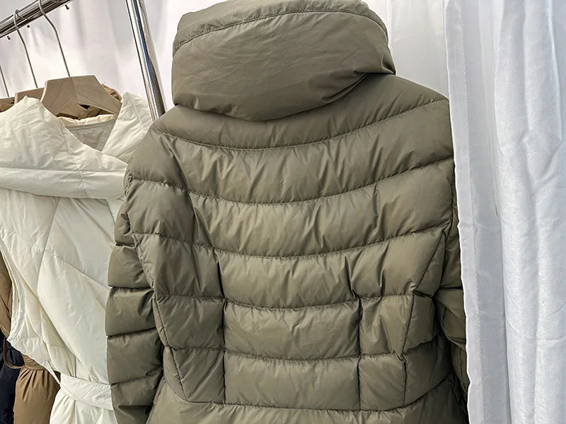 Winter New Down Coats Puffer Jacket Women Simple Casual Elegant Outerwears Stand-up Collar Thick Slim Warm Short Down Jackets RT220