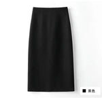 Office Lady Fashion Slim Solid Skirt Koreon Clothing Spring Summer Streetwear New High Waist Elegant Straight Midi Casual Skirts RT220