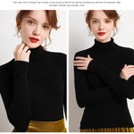 Women Fall Turtleneck Sweater Knitted Soft Pullovers Cashmere Jumpers Basic Soft Sweaters For Women 2025 Autumn Winter RT220