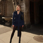 Trendix Elegant Blazer 2 Piece Sets Women V Neck Patchwork Scarf Lace Up Jackets Femme Bodycon Skirt And Commuting Blazers Suits RT220