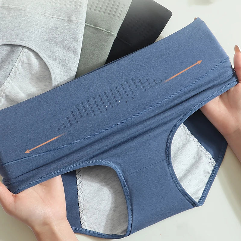 High Waist Leak Proof Menstrual  Women's Panties Widen Period Pants Physiological Underwear Cotton Plus Size L-4XL Female Briefs RT220