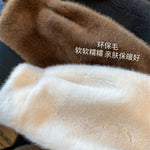 2024 Women Solid Color Stand Collar Mink Fur Top Female Long Sleeves Fox Fur Jacket Spring Autumn Lady Short Leather Fur Outwear RT220
