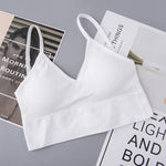 Women's Bra Tube Top Crop Top Female Seamless Back Outdoor Sports Underwear Bra For Women Cotton Female Bra Tops Brassiere RT220