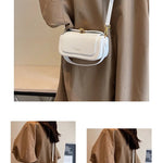 Classic Black Shoulder Bag Women's Versatile Retro Crossbody Square Bags 2024 New Large Capacity Textured Leather Flap Handbags RT220