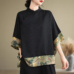 Oversized Summer Pullover T-Shirt Tops Women Print Patchwork Fashion Casual Loose Pleated Ladies Blouses Short Sleeve Woman Tops RT220