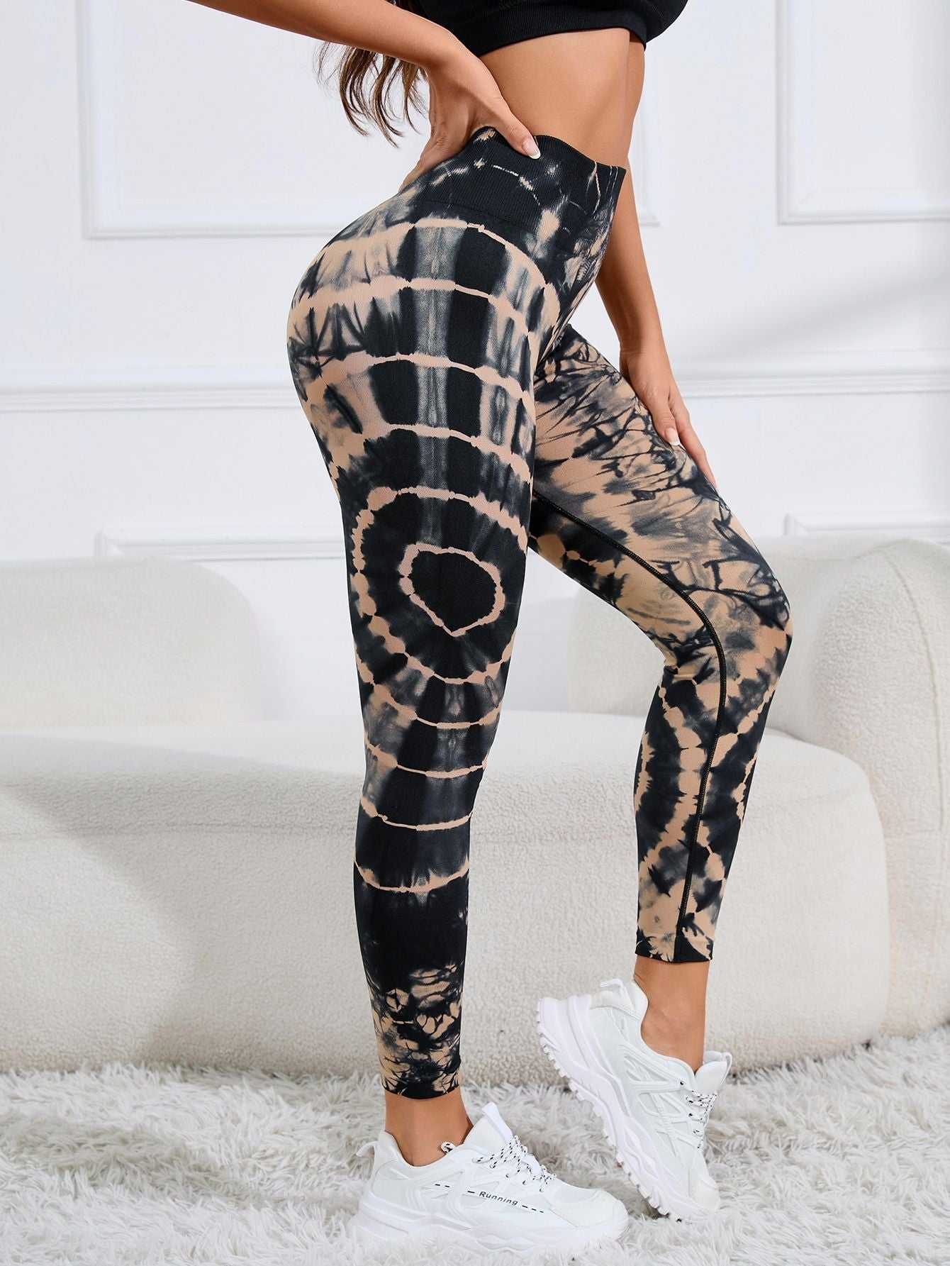 Women Print  Seamless Pants Leopard High Waist Leggings Thin Fitness Pant Push Up Legging Sports Pants Gym Workout Tights RT220