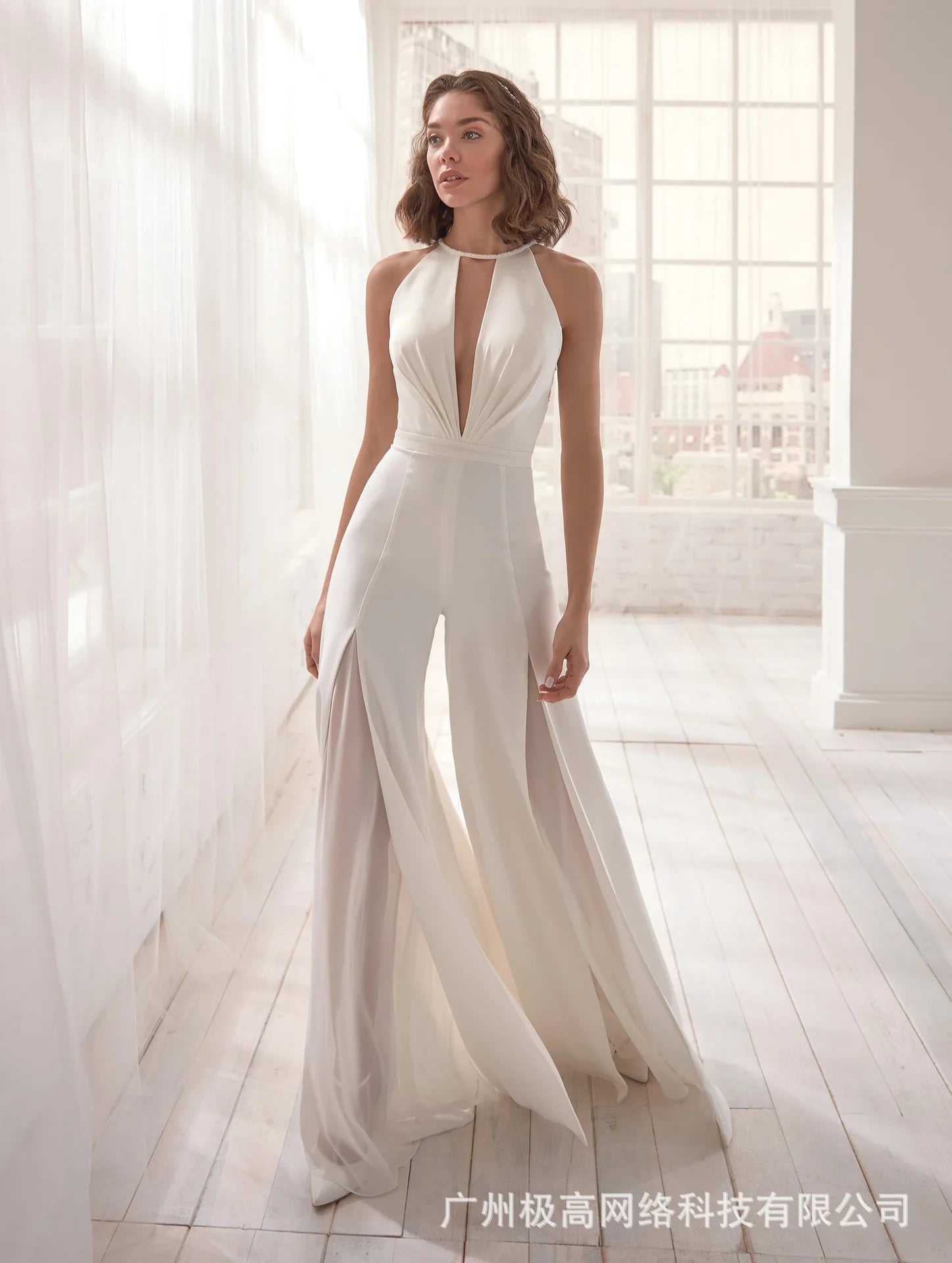 Cutout Lace Patch Sheer Mesh Ruched Jumpsuit Women High Waist Spring Summer Overall Jumpsuits Pants High Waist RT220