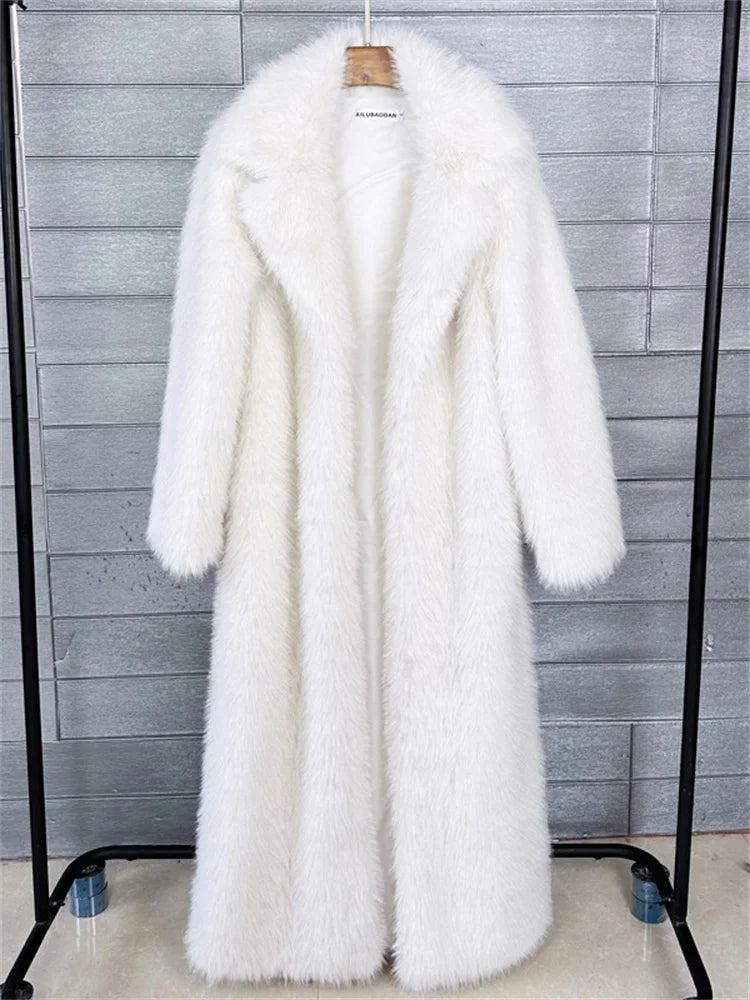 Tossy Winter Fur Feather Overcoat For Women Loose Cardigan Solid Luxury Elegant Jacket Clothes Warm 2025 Fur Feather Outwear RT220