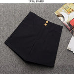 Plus Velvet Thicker Shorts Women Korean Style All-match Sexy Kpop High Waist Autumn Winter Club Streetwear Fashion Solid Buttons RT220