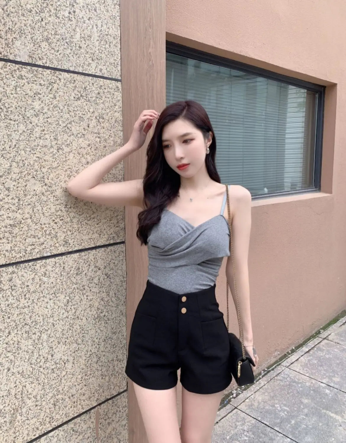 Plus Velvet Thicker Shorts Women Korean Style All-match Sexy Kpop High Waist Autumn Winter Club Streetwear Fashion Solid Buttons RT220