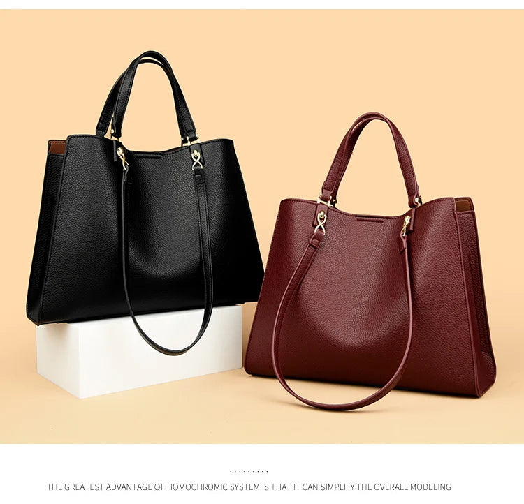 Genuine Brand Luxury Designer Women Bags High Quality Leather Shoulder Crossbody Messenger Tote Bag Large Handbag Purses RT220
