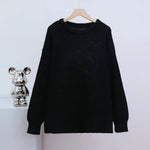 Casual O-neck Long Sleeve Sweater Blouse Office Lady Autumn Winter Fashion Elegant Solid Knitted Sweater For Women 2023 Female RT220